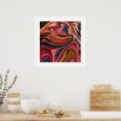 Psychedelisches Retro Poster (Küche)