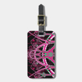 Psychedelisches Rollercoaster-Tunnel-Fraktal Gepäckanhänger (Vorderseite vertikal)