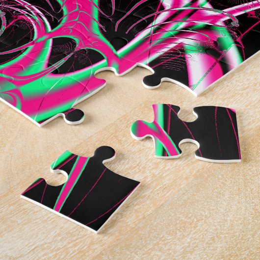 Psychedelisches Rollercoaster-Tunnel-Fraktal Puzzle (Seite)