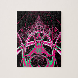 Psychedelisches Rollercoaster-Tunnel-Fraktal Puzzle