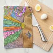 Psychedelisches Seepferd Meeresschildkröte Art Handtuch (Viertel Falte)