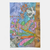 Psychedelisches Seepferd Meeresschildkröte Art Handtuch (Vertikal)