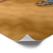 Psychedelisches Seepferd Sea Turtle Art Poster (Ecke)