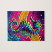 Psychedelisches Seepferdchen-Puzzle – Lebendige Oz Puzzle (Horizontal)