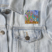 Psychedelisches-Seepferdchen-Wasserschildkröten-Ku Button (Beispiel)