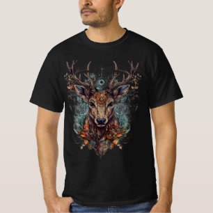 Psychedelisches Shirt des Hirschgefühls - Tasche v