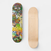 Psychedelisches Skateboard (Vorderseite)