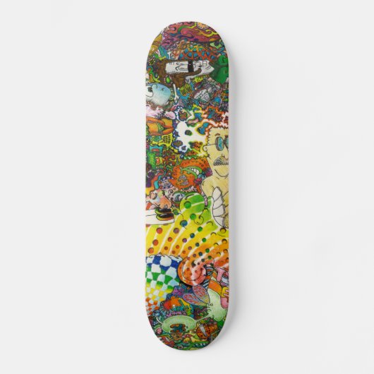Psychedelisches Skateboard (Vorderseite)