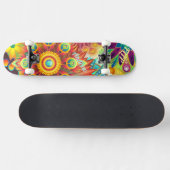 Psychedelisches Skateboard-Deck Skateboard (Horizontal)