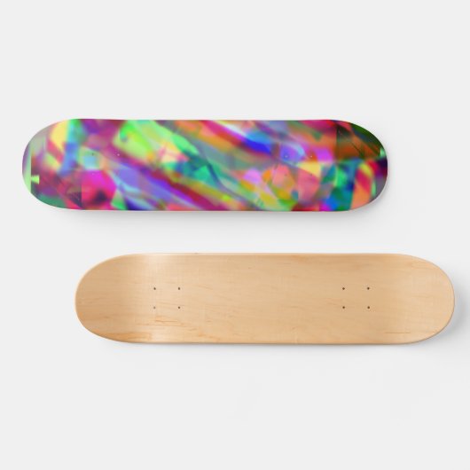 Psychedelisches Skateboard der bunten Schaffung (Horizontal)