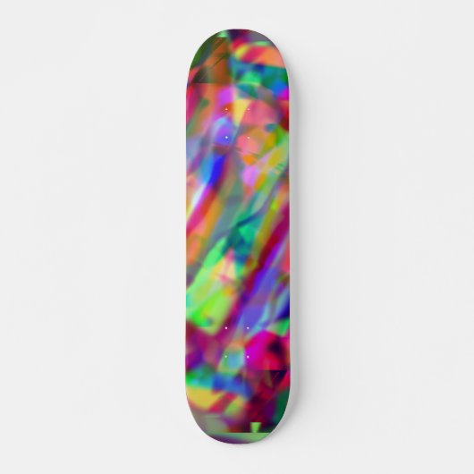 Psychedelisches Skateboard der bunten Schaffung (Vorne)