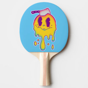 psychedelisches Smiley Tischtennis Schläger