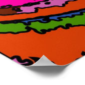 Psychedelisches Sneaker Poster (Ecke)