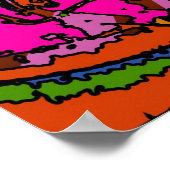 Psychedelisches Sneaker Poster (Ecke)