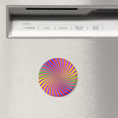 Psychedelisches Spiraldesign: Magnet (In Situ (Geschirrspüler))
