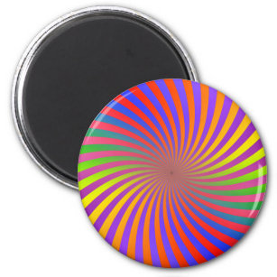 Psychedelisches Spiraldesign: Magnet