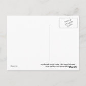 Psychedelisches SpiralFraktal 2 Postkarte (Rückseite)