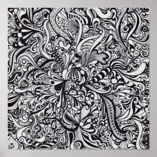 Psychedelisches Spitzposter Poster (Vorne)