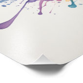 Psychedelisches Splashgitarren Foto Art #3 (Ecke)