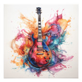 Psychedelisches Splashgitarren Foto Art #7 (Vorne)
