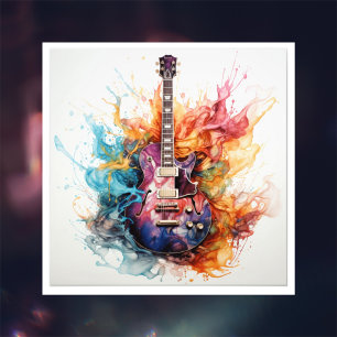Psychedelisches Splashgitarren Foto Art #9