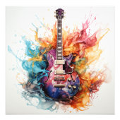 Psychedelisches Splashgitarren Foto Art #9 (Vorne)