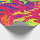 Psychedelisches Splashing...... Geschenkpapier (Ecke)