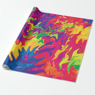 Psychedelisches Splashing...... Geschenkpapier