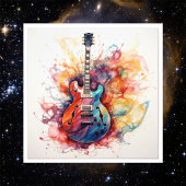 Psychedelisches Splashing Guitars Foto Art #12