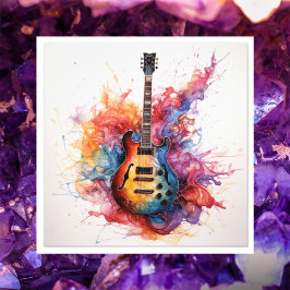 Psychedelisches Splashing Guitars Foto Art #15