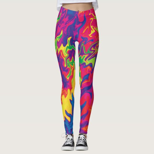 Psychedelisches Splashing....... Leggings (Vorderseite)