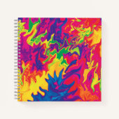 Psychedelisches Splashing...... Notizblock (Vorderseite)
