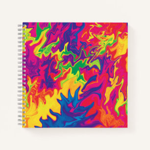 Psychedelisches Splashing...... Notizblock