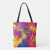 Psychedelisches Splashing...... Tasche (Rückseite)