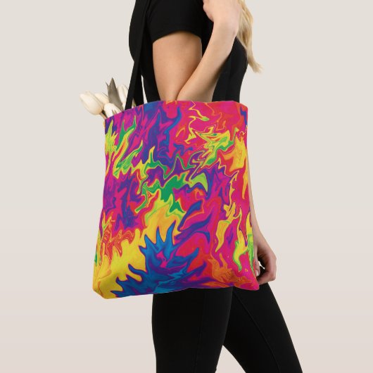 Psychedelisches Splashing...... Tasche (Von Nahem)