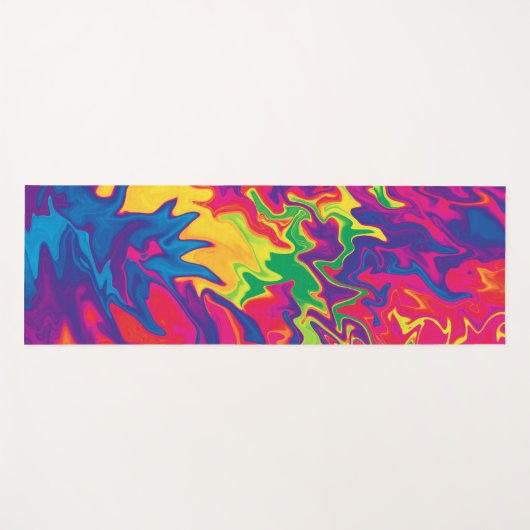 Psychedelisches Splashing...... Yogamatte (Vorderseite (Horizontal))