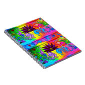 psychedelisches starkes Notizbuch des Hippie Notizblock (Rechte Seite)