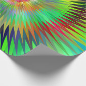 Psychedelisches Sternexplosion-Fraktal Geschenkpapier (Ecke)