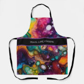 Psychedelisches Surreal-Aquarellmuster Schürze (Vorderseite)