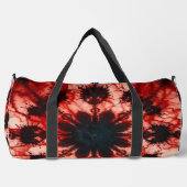 Psychedelisches Tie Dye Bloom Monogramm personalis Duffle Bag (Vorderseite)