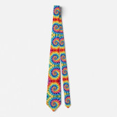 Psychedelisches Tie-Dye-Muster Krawatte (Vorderseite)