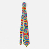 Psychedelisches Tie-Dye-Muster Krawatte (Rückseite)