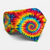 Psychedelisches Tie-Dye-Muster Krawatte (Gerollt)