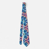 Psychedelisches Tie-Dye-Muster Krawatte (Rückseite)