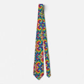 Psychedelisches Tie-Dye-Muster Krawatte (Vorderseite)