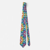 Psychedelisches Tie-Dye-Muster Krawatte (Vorderseite)
