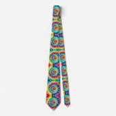 Psychedelisches Tie-Dye-Muster Krawatte (Vorderseite)