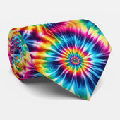 Psychedelisches Tie-Dye-Muster Krawatte (Gerollt)