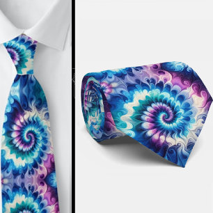 Psychedelisches Tie-Dye-Muster Krawatte