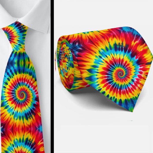 Psychedelisches Tie-Dye-Muster Krawatte